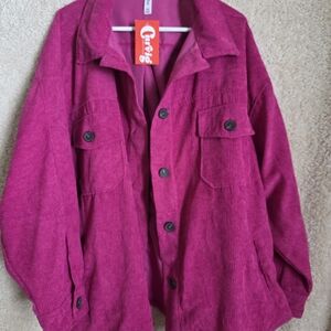 Zenana Outfitters Fuchsia Jacket